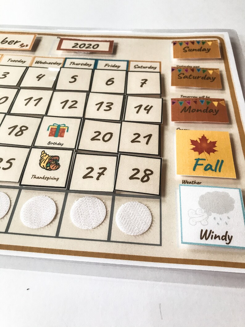 Fully Assembled Childrens Twelve Month Calendar Preschool - Etsy