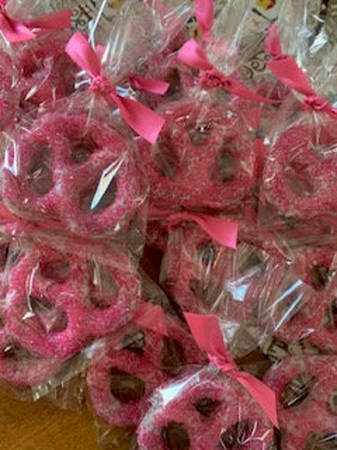 Pink Chocolate Covered Pretzels Pretty in Pink Sweet 16 Etsy