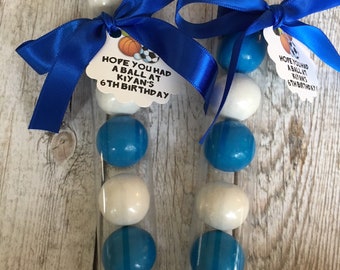 Sports Party Gumball Tube Favors - Sport Party Favor - Sports Banquet Favor - Baseball Party Favor - Gumball Favor Tubes -Edible Party Favor