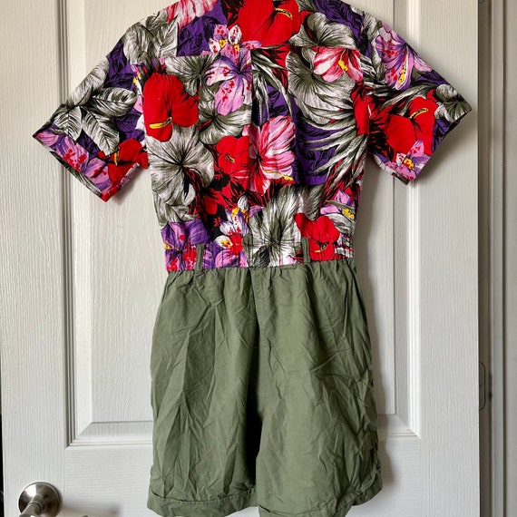 Floral Hawaiian Vintage Romper - image 6