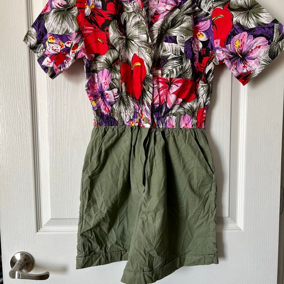 Floral Hawaiian Vintage Romper - image 2