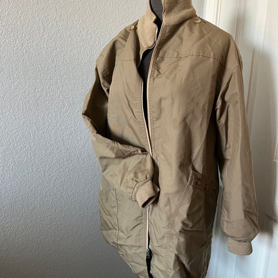 Vintage Khaki Oversized Jacket - image 1