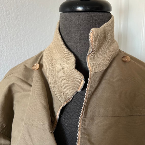 Vintage Khaki Oversized Jacket - image 3