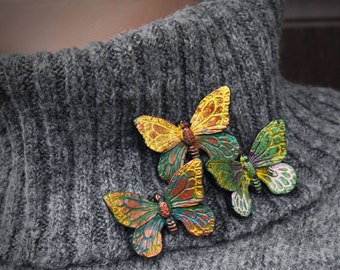 Butterfly Brooch  Butterfly Jewelry colorful Butterfly Pin butterflies gift for her for girl gift daughter unique butterfly handmade gift