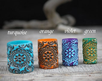 6-22 mm Dread beads Mandala beads dreadlock jewelry dread accessories dreadlock beads dread jewelry rasta Jamaica dread schmuck perl dread