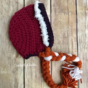 Crochet Princess Anna Beanie/ Frozen /Anna Beanie/ Beanie/ Made to Order/ Newborn To Adult