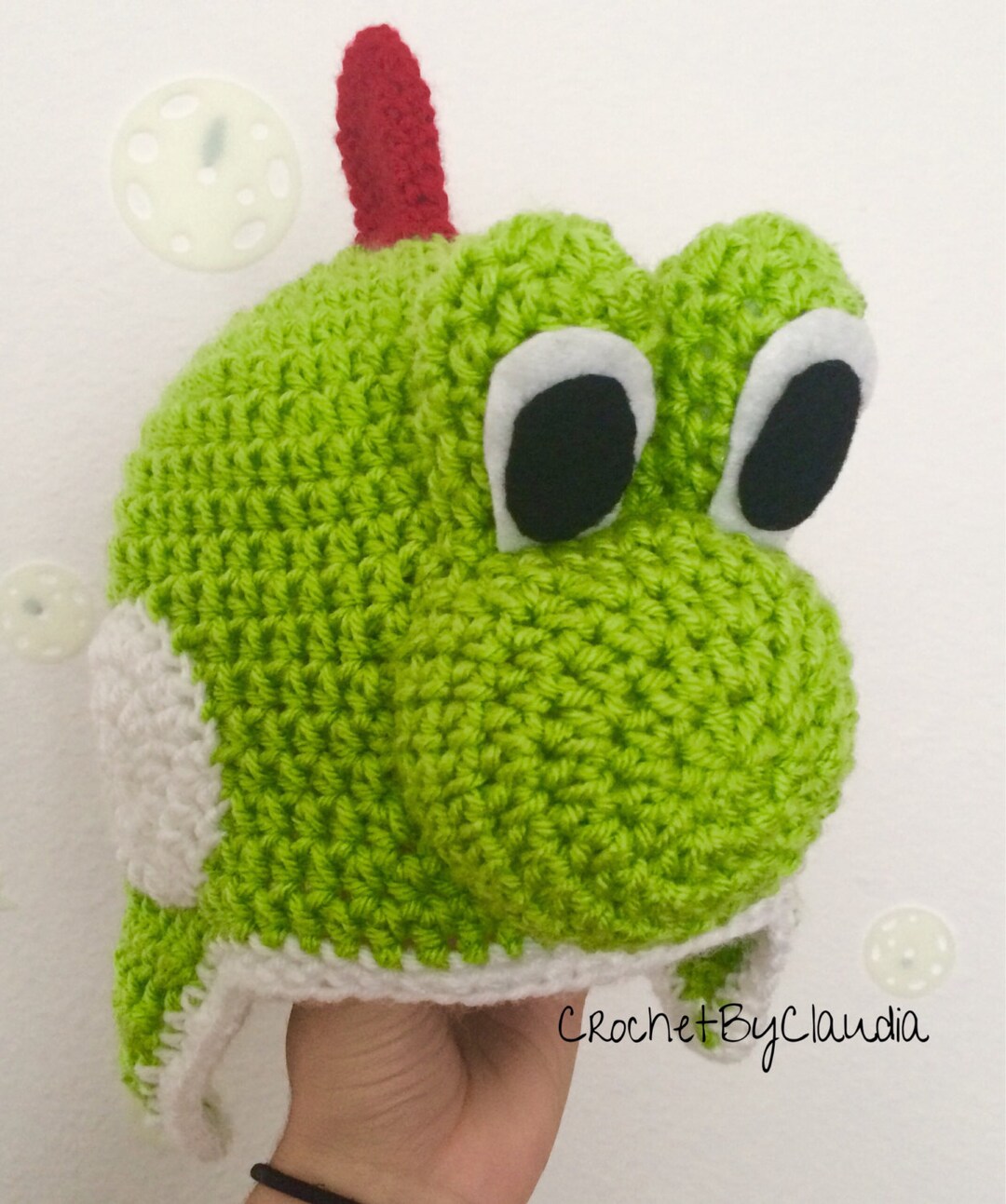 Crochet Yoshi Beanie/ Photography Prop/any Size/ Made to Order Etsy