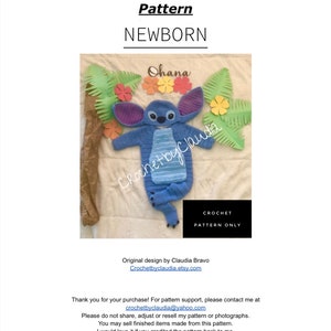 Newborn Crochet Baby Alien Costume Pattern (PDF)