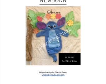 Newborn Crochet Baby Alien Costume Pattern (PDF)