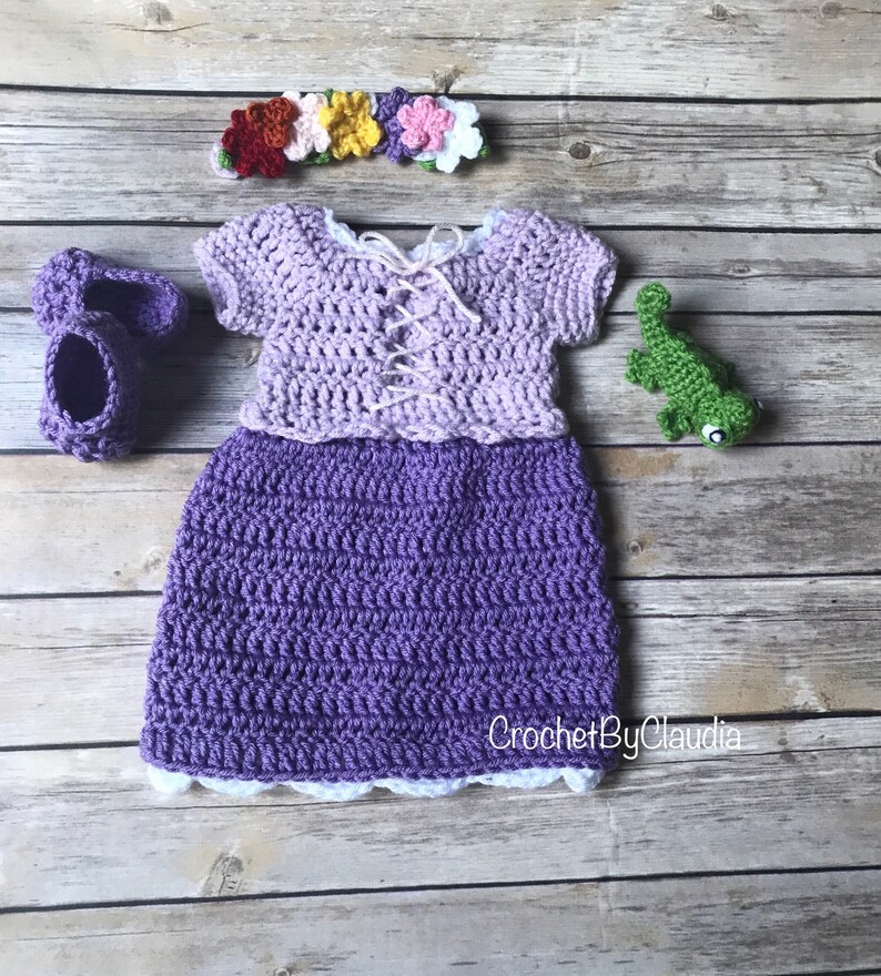 crochet rapunzel dress