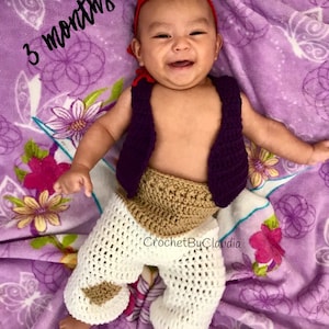 Crochet Aladdin Inspired PhotoProp Set/  Aladdin Costume/Made to Order