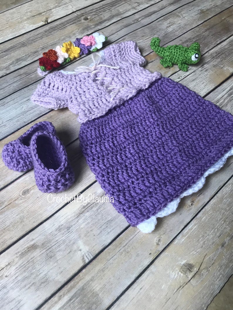 crochet rapunzel dress