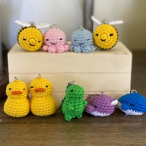 Crochet Keychains/ Keychain/ Animal Keychains/ Handmade