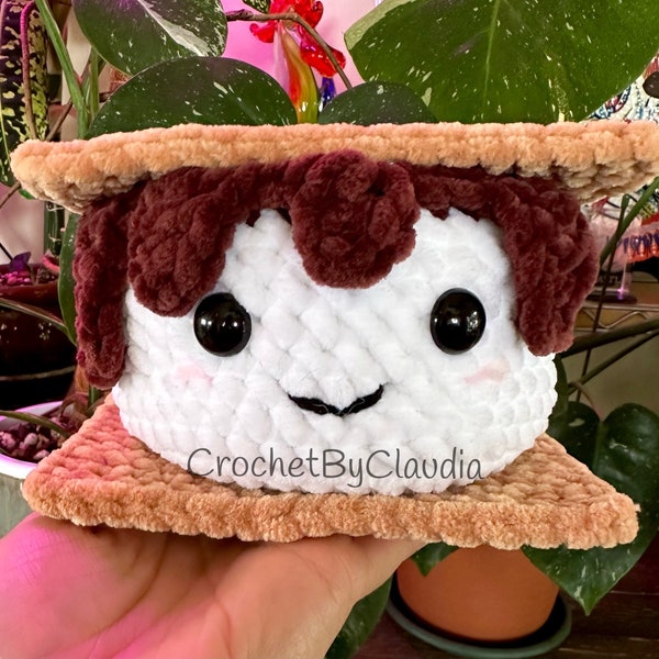 Patrón de crochet S'more: Tutorial de peluche de costura baja (Patrón PDF)
