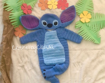 Crochet Blue Alien Newborn Costume, Photo Prop Outfit