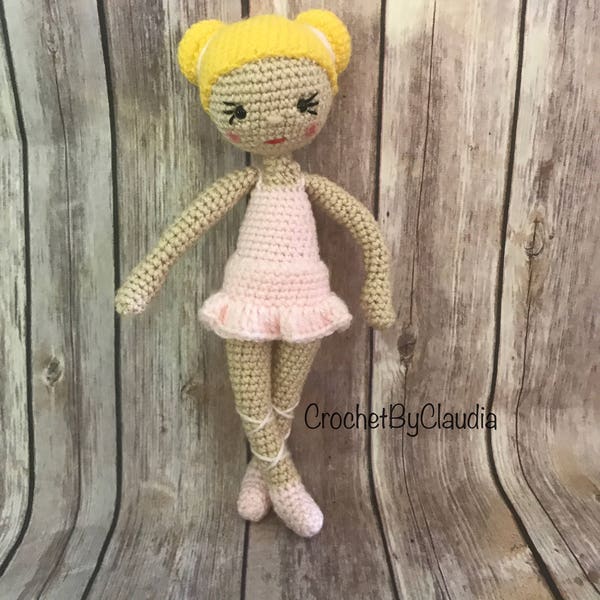 Crochet Ballerina Doll/Amigurumi Doll/ Crochet Doll/ Ballerina Doll/Toy Doll/Made To Order