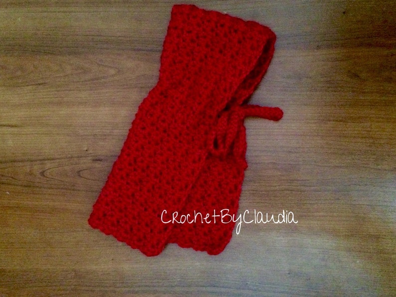 Crochet Little Red Ridding Hood and Big Bad Wolf BonnetCrochet BonnetMade to Order