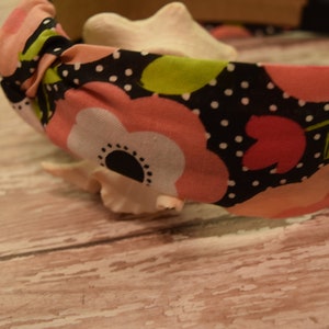 Flower Knotted Headband - Fun Summer Headbands - Back to School Headband - Comfortable Headbands.