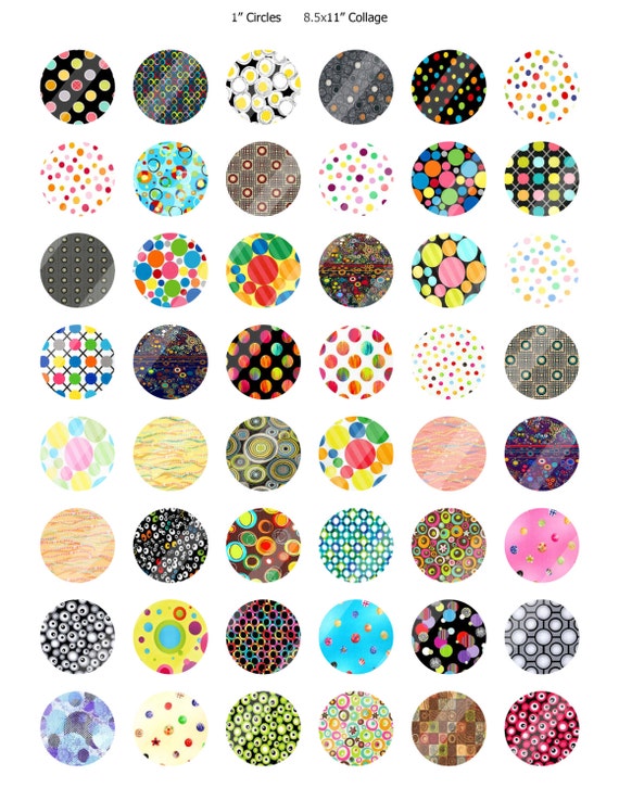 Zufallige Designs Kreis Designs 1 Digital Downloads Etsy
