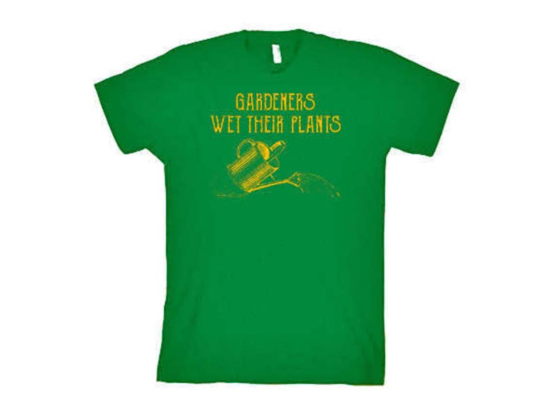 VEGAN TSHIRT Gardeners Wet Their Plants T-Shirt Vegetarian Mens Womens Tee Shirt also available on crewneck sweatshirts and hoodies SM-5XL image 2