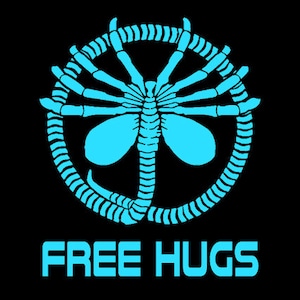 FUNNY TSHIRT Free Hugs  T-Shirt Ufo 80s Movie Mens Womens Kids Tee Shirt (also available on crewneck sweatshirts and hoodies SM-5XL