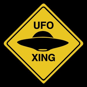 FUNNY TSHIRT Ufo Xing T-Shirt Alien Cosyplay Cryptozoology Mens Kids Tee Shirt (also available on crewneck sweatshirts and hoodies SM-5XL