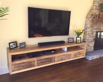 Floating Notched Leg Media Console Tv Stand Floating Notched Leg Media Console Tv Stand