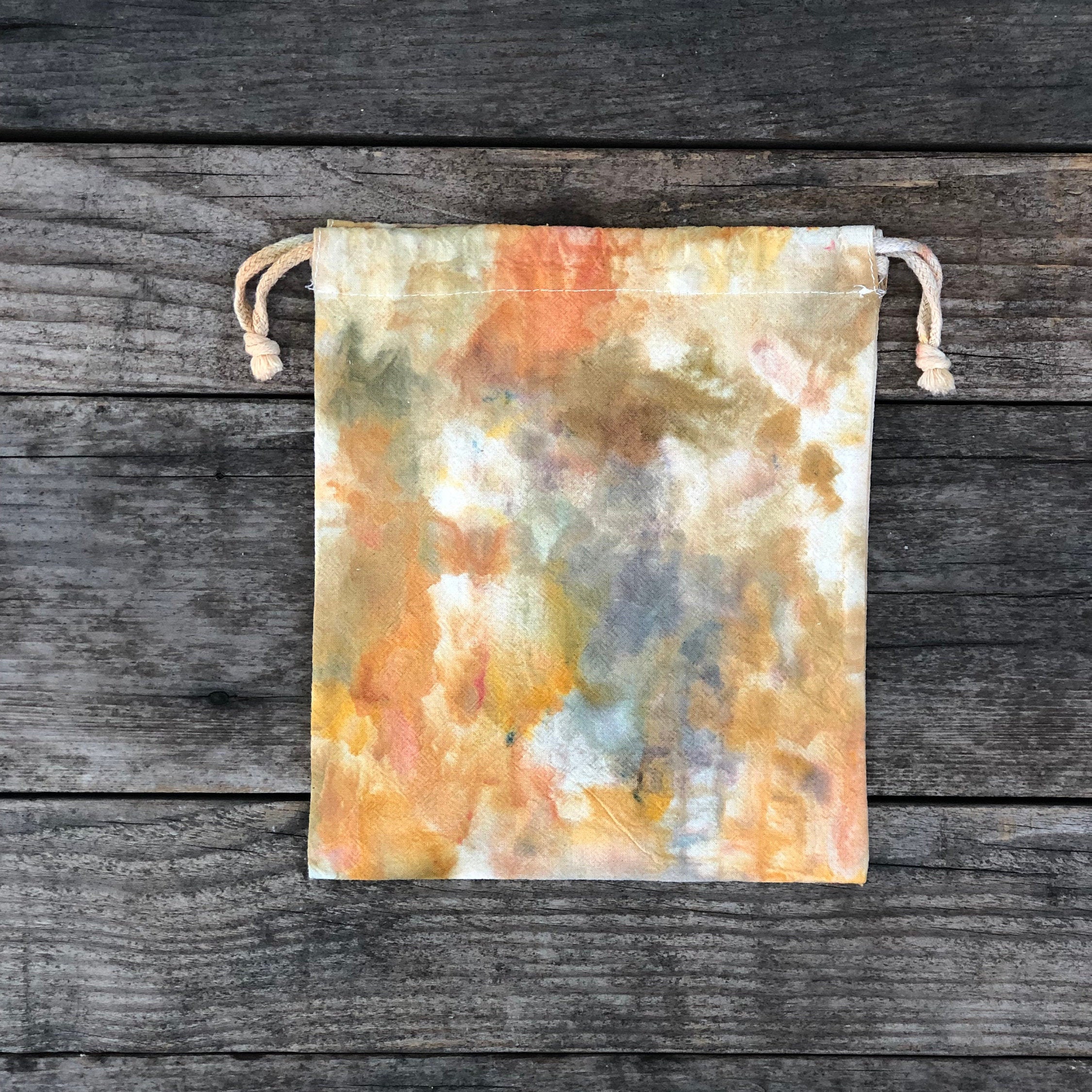 Sock Sack 10 Colorways,  Ice Dyed, Drawstring Bag, Reusable, Gift Bag…