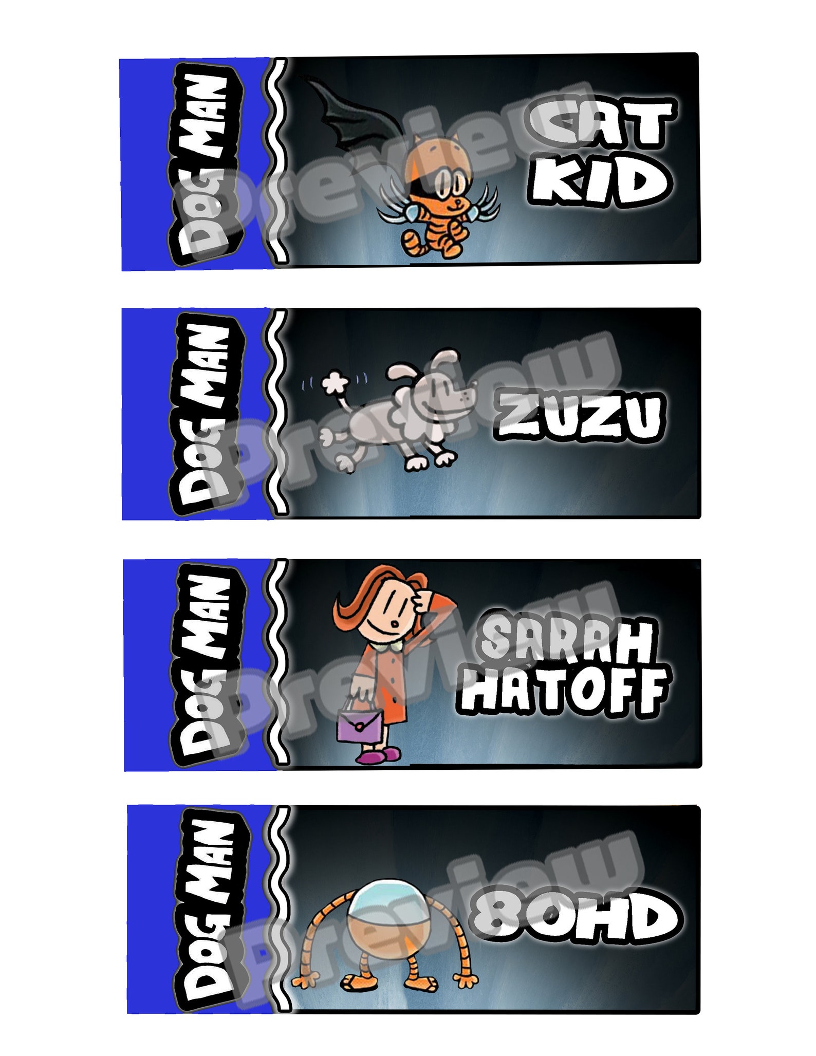 dog-man-and-cat-kid-bookmarks-printable-goodie-bag-dog-man-etsy-singapore