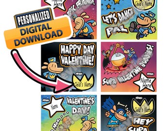 Dog theme; Man theme Valentines; Valentine's Day; Cat theme Kid; book; movie; Class Party; DIY Valentine; Digital Valentine Card; Printable
