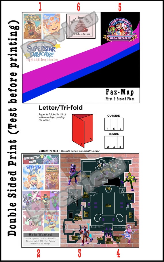 Is this map from the official FNAF board the official FNAF one map