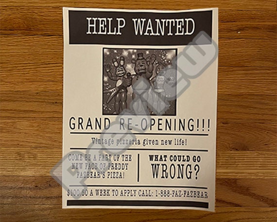 Poster Five Nights at Freddy's - Help Wanted