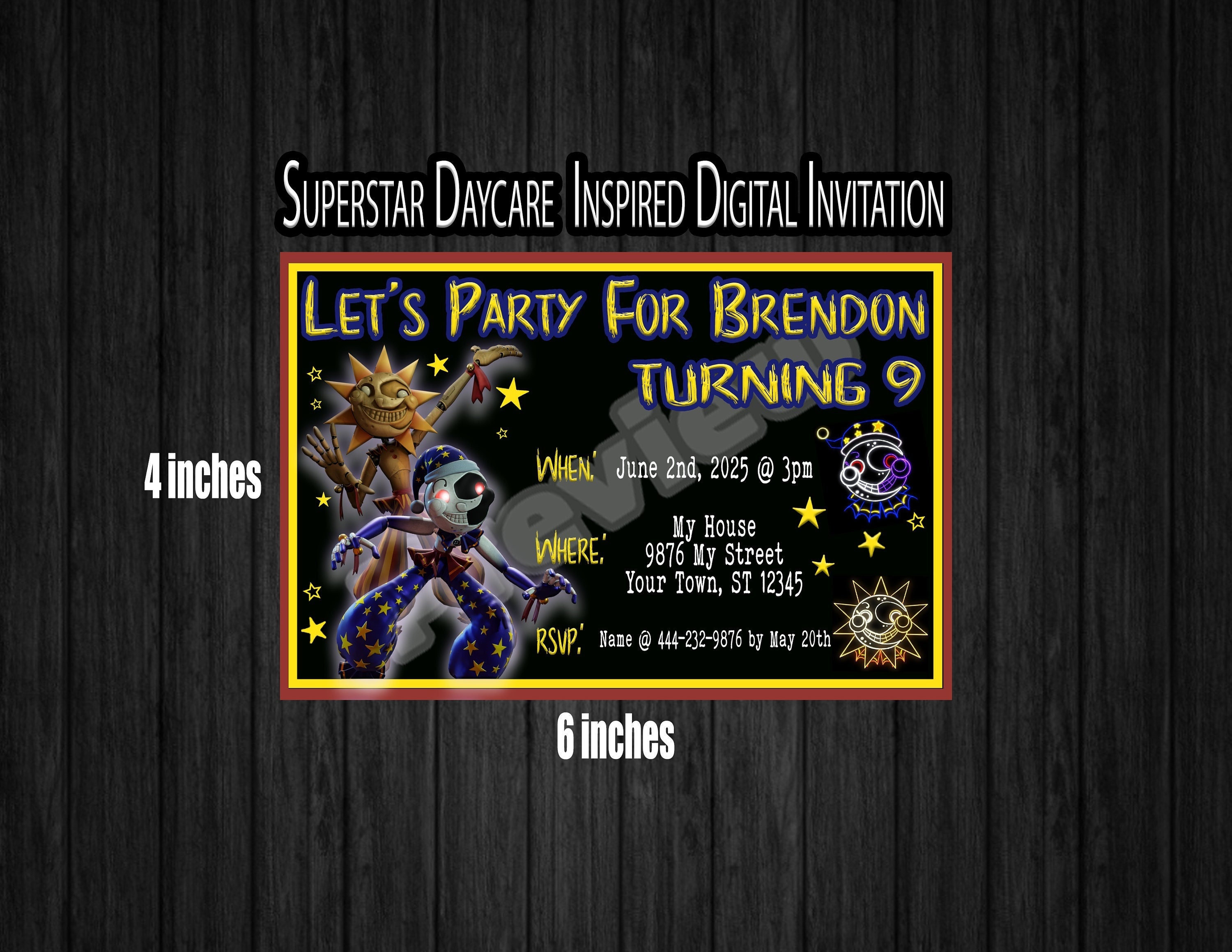 Here are my artworks for my FNAF theme birthday decor requested by my  mom! (My birthday was June 8th) : r/fivenightsatfreddys