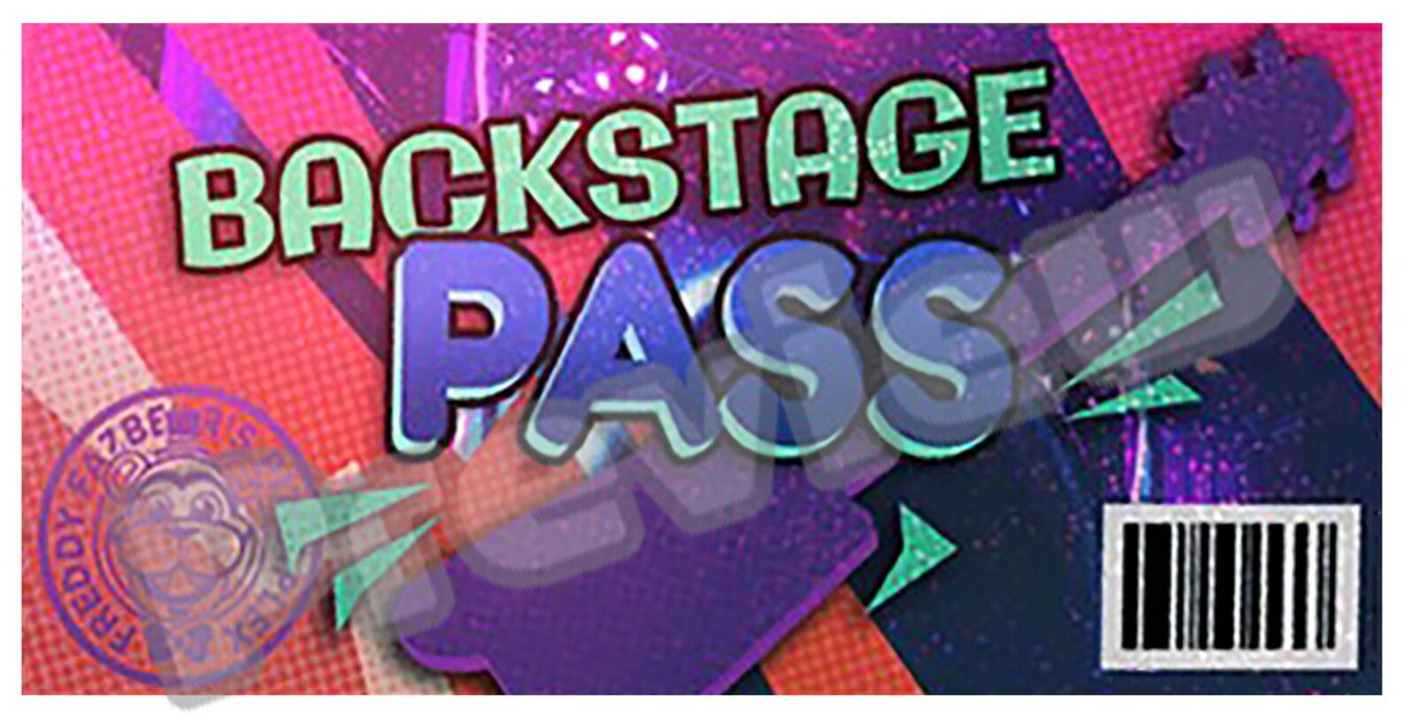 FNAF Backstage Pass Fnaf Security Breach Mega Pizzaplex Etsy Canada
