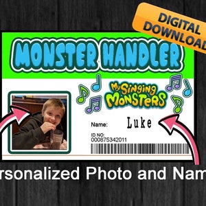 My Singing Monsters theme; Monster Handler Badge; My Singing Monster Birthday; Mobile Game Fun; Monster Party; Cosplay; Costume, digital
