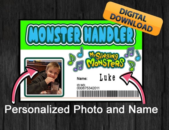 My Singing Monsters Theme; Monster Handler Badge; My Singing Monster  Birthday; Mobile Game Fun; Monster Party; Cosplay; Costume, Digital - Etsy