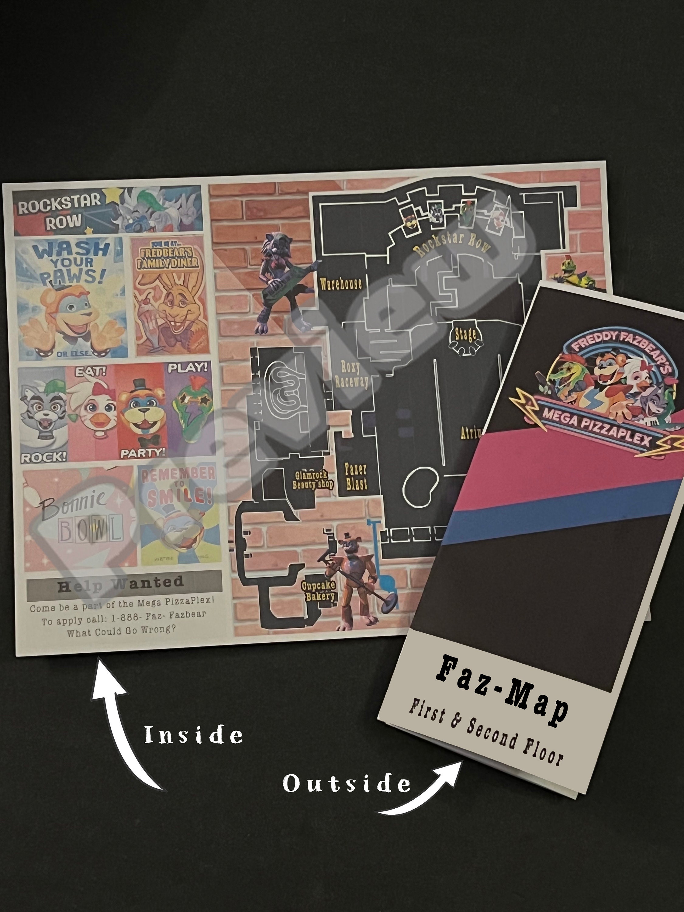 FNAF Backstage Pass; Fnaf Security Breach; Mega Pizzaplex; Freddy Fazbear;  Party Decor, Five Nights at Freddy's; Printable; Digital