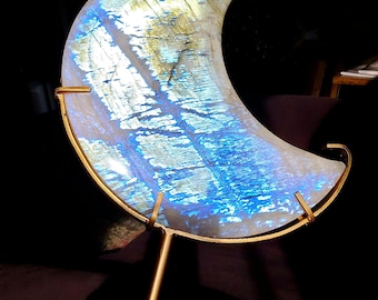 Maansteen Halve maan met standaard Alduresence Flash