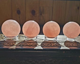 Bol rozenkwarts ster - asterisme Vrij roze zelfzorg liefde Moederdagcadeau