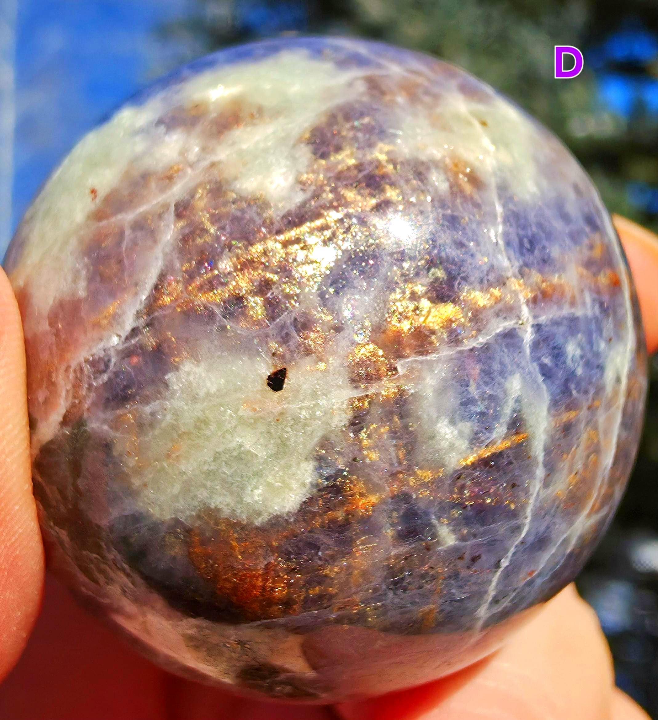 Iolite Sphere - Etsy