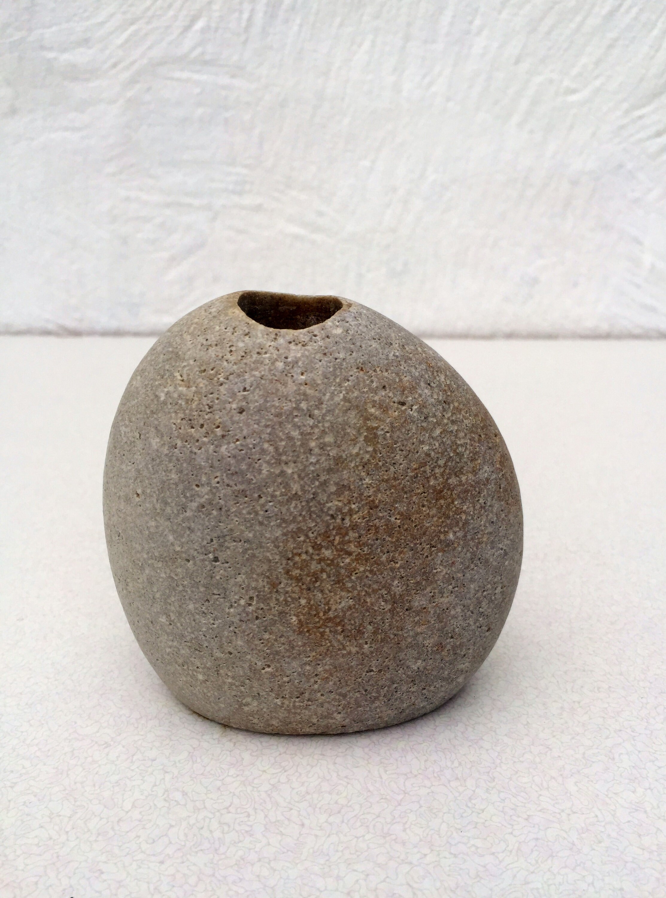 Beach Stone Vase Pebble Vase Flower Vase Natural Stone Etsy