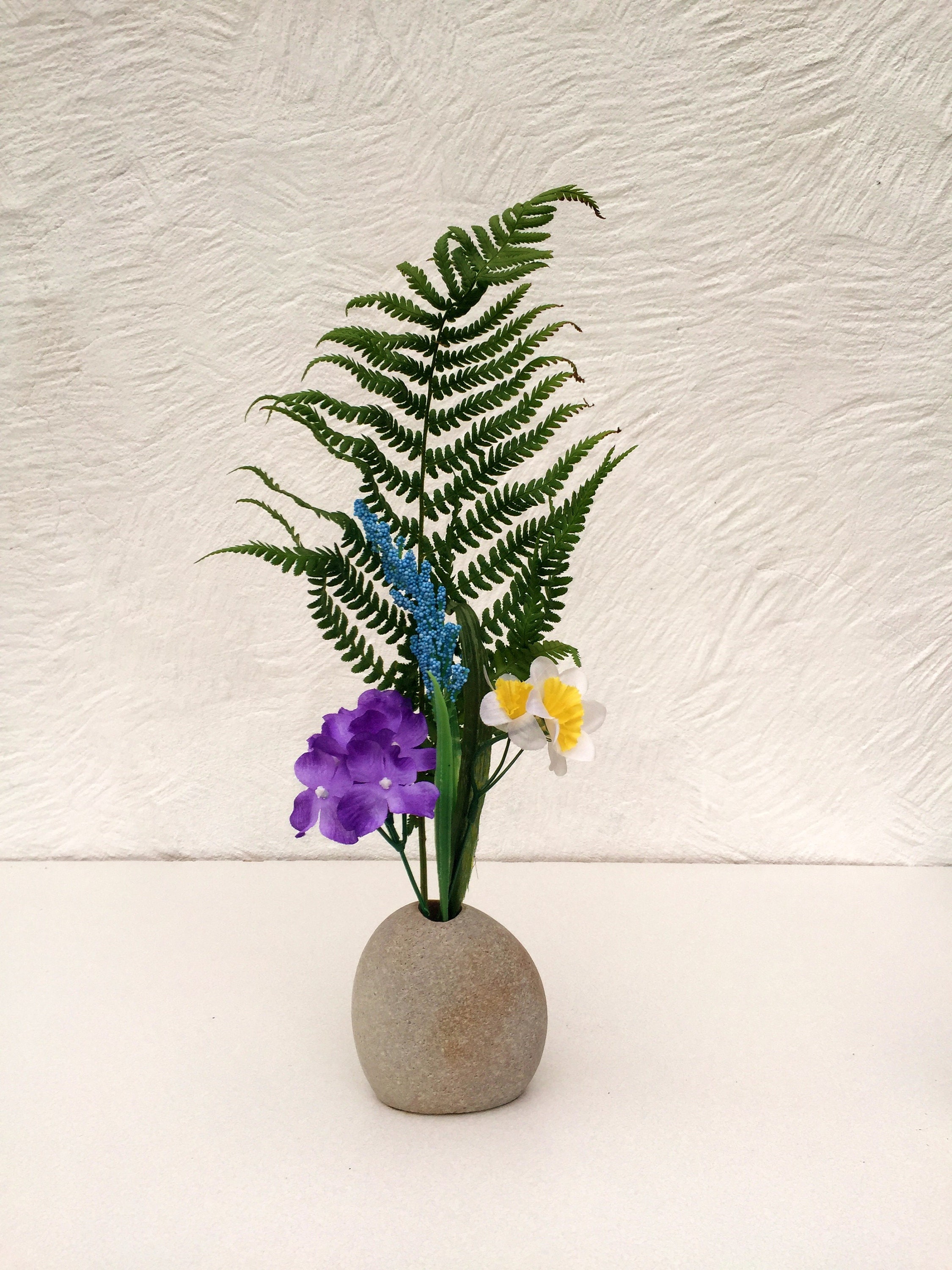 Beach Stone Vase Pebble Vase Flower Vase Natural Stone Etsy