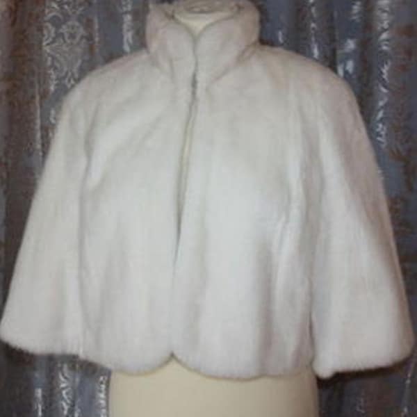 Faux Fur Capelet Bride's Cape Winter Wedding Coat Available in Winter  faux fur