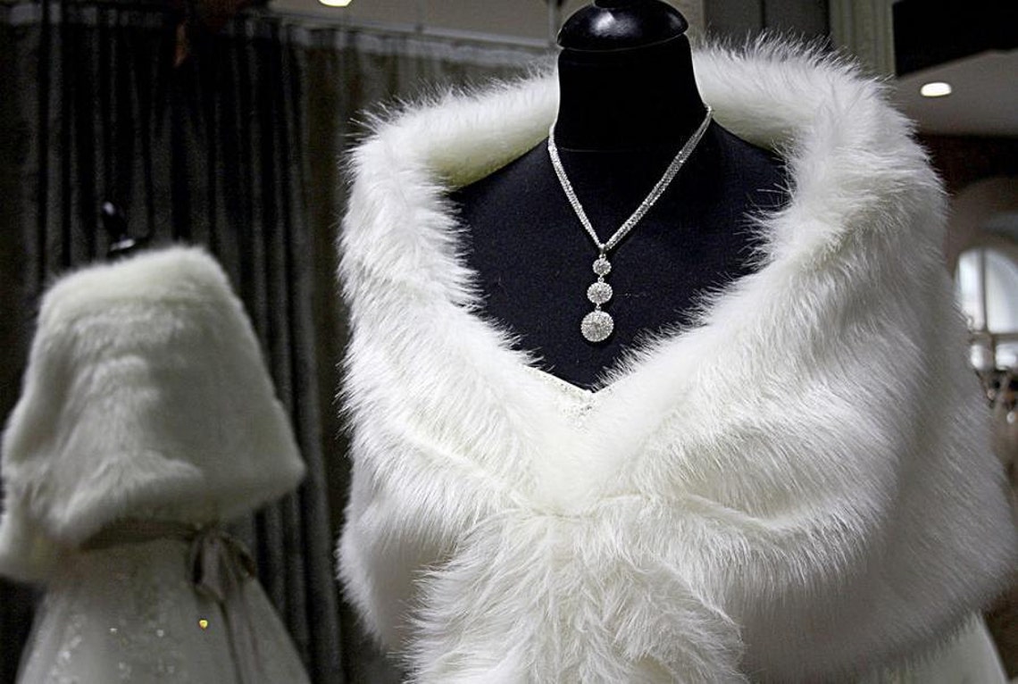 faux fur cape shawl