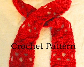 Hugs & Kisses (XOXO) Crochet Scarf Pattern