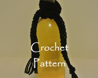 Snowman Hat & Scarf Wine Bottle Cozy Crochet Pattern