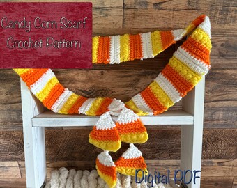 Patrón de crochet para bufanda de maíz dulce