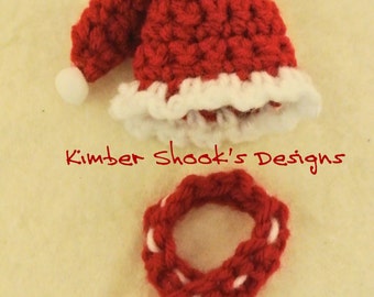 Santa Hat & Scarf Wine Bottle Cozy Crochet Pattern