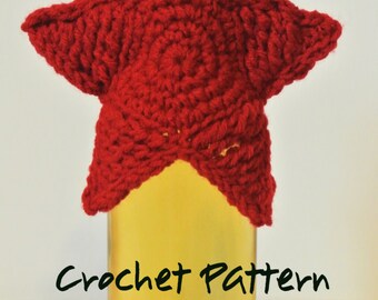Star Wine Bottle Cozy Crochet Pattern