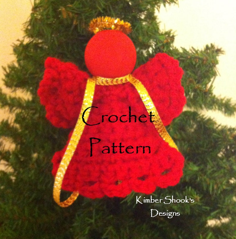 Christmas Angel Ornament Crochet Pattern | Etsy